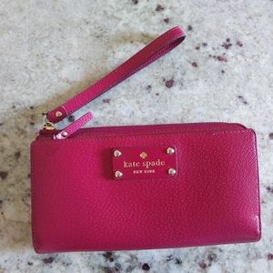 Kate Spade Leather Wristlet Wallet